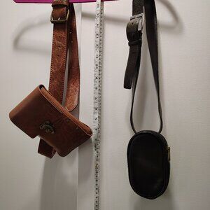2pcs lot renaissance fair fairy festival leather style waist belt pouches